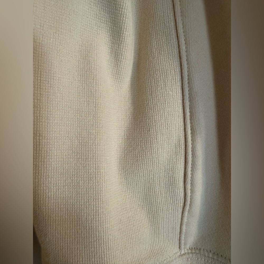 “Life Is Good” Cream Zip Hoodie with Teal Logo, Size Large. Excellent condition! - Picture 6 of 6